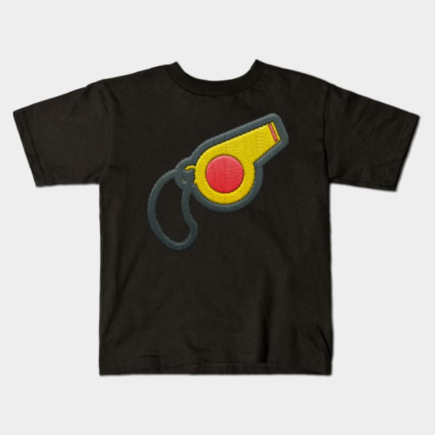 Sports Whistle Kids T-Shirt by aaallsmiles